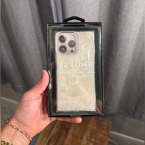 Flaunt Phone Case in Geo Mother of Pearl - iPhone 15 Pro Max